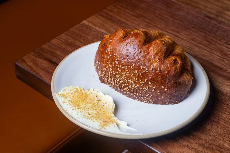 Sesame seed bread with cultured butter