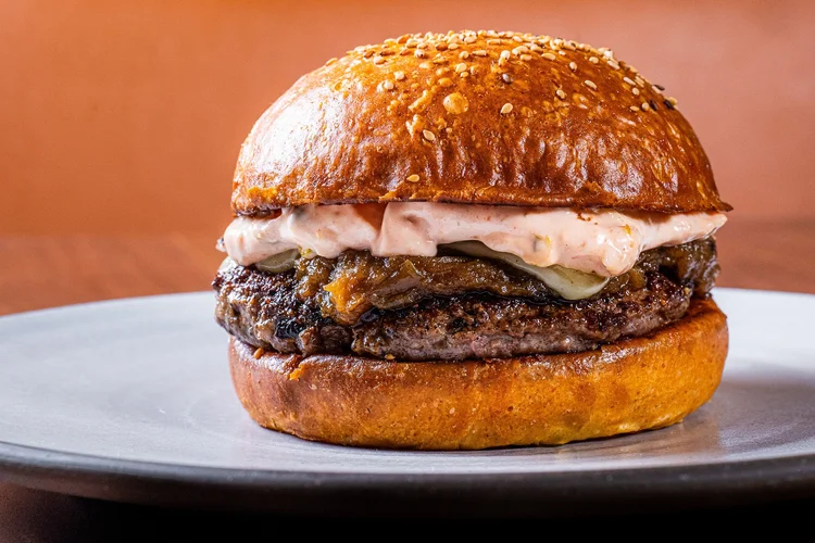 Bistro Lagniappe cheeseburger with frites