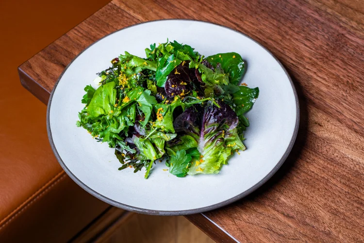 Fresh mixed greens salad from local Sonoma farms